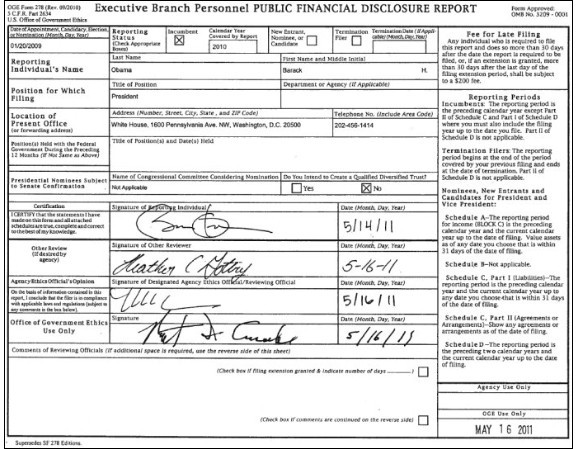 奧巴馬總統(tǒng)個(gè)人財(cái)務(wù)大公開
