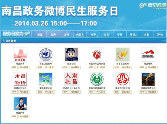 南昌政務(wù)微博開展首屆民生服務(wù)日活動(dòng)