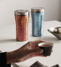 鳴盞純鈦泡茶保溫杯，可燜可泡，舒享茶香