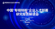肥東縣中小企業(yè)公共服務平臺成功舉辦專精特新企業(yè)人才部署研究報告解讀會