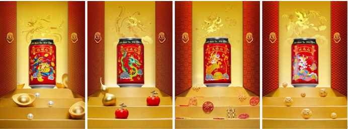 以民俗傳統(tǒng)文化賦能品牌！加多寶寶運龍罐“龍”重登場