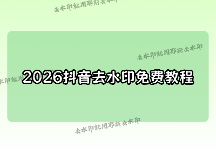 2026年抖音視頻怎么去水?。咳绾螣o損去掉水印教程，附4款免費(fèi)小程序?qū)崪y對比
